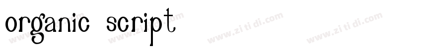 Organic Script字体转换